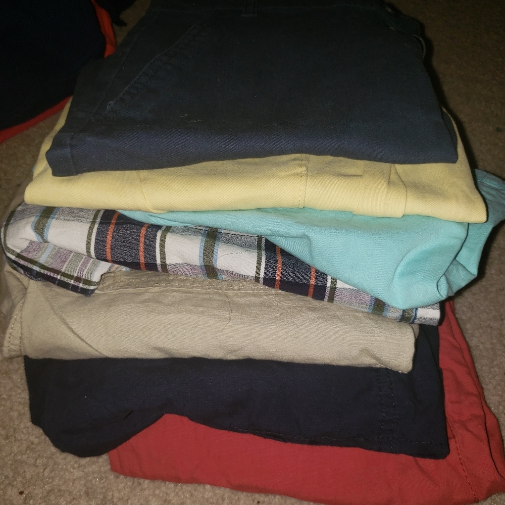 7 pairs size 12 boys shorts